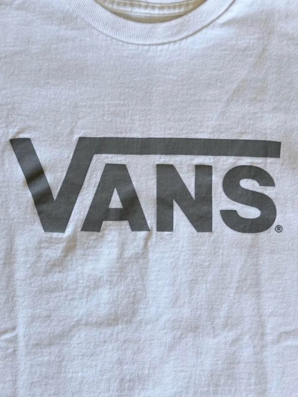 Vans Classic Logo White Graphic Tee - Men’s Small - Picture 2 of 4